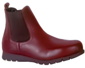 Natural leather boots for officers with PVC soles
