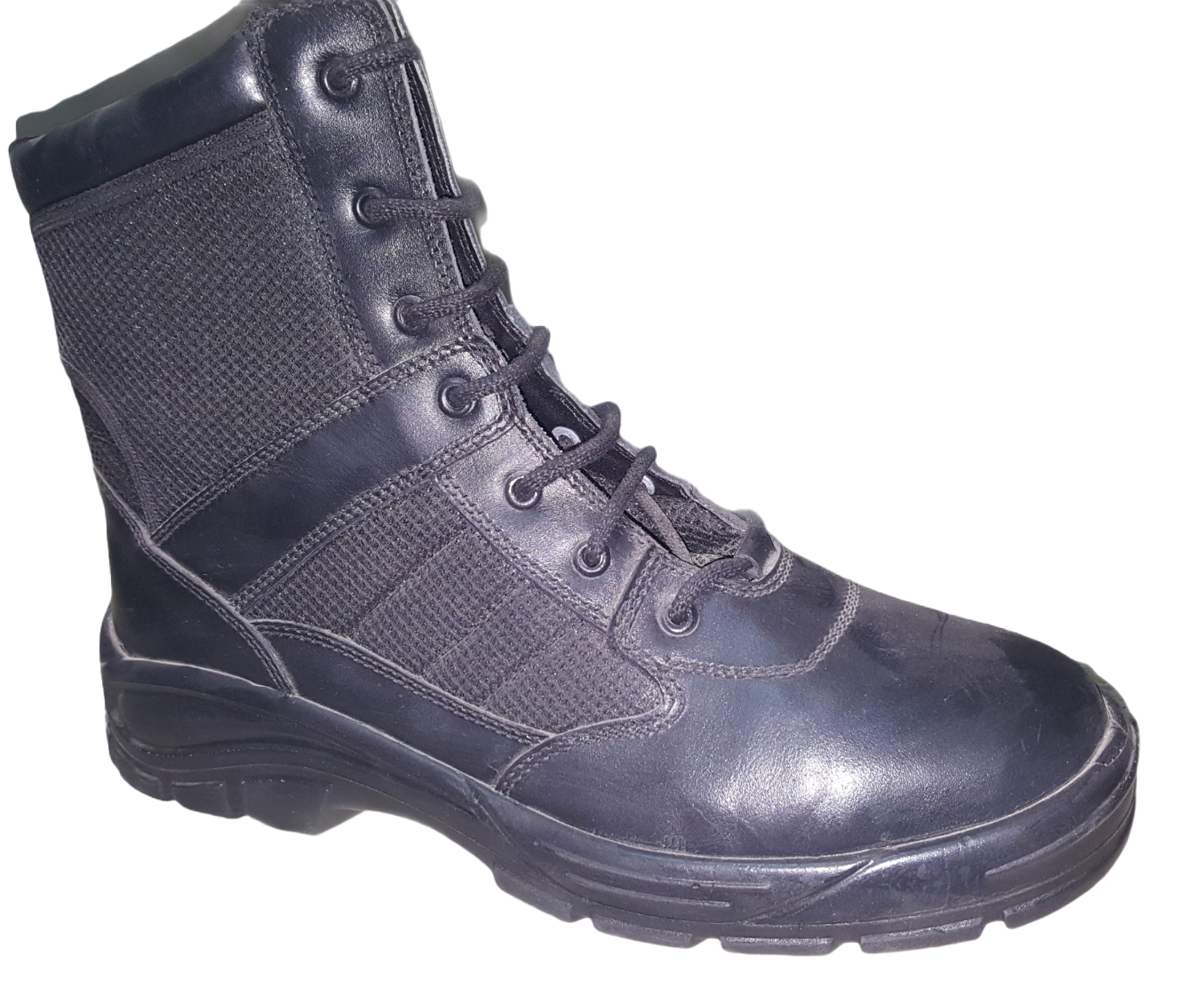 Special operations boots made of natural leather and special synthetic materials