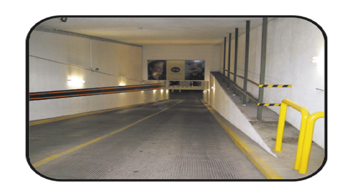 Garage floor epoxy treatment and traffic road marking