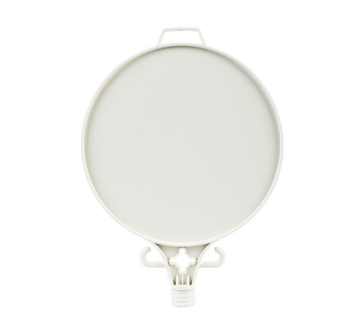 Circular plastic traffic sign with threaded socket Diameter 37 cm