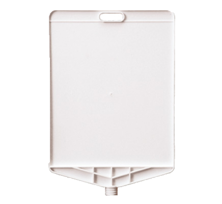 Rectangular plastic directional sign with threaded socket Size 36 cm X 46 cm